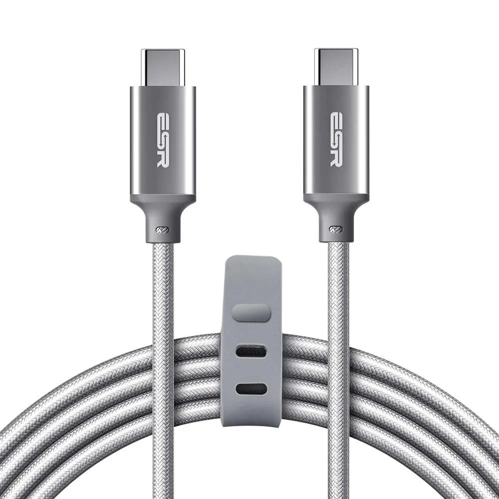 Кабель USB 2,0 от USB-C до USB-C, ESR Синхронизация данных Быстрая зарядка 2 м тип-c к тип-c кабель для MacBook, для Samsung S8, для LG G6 V20 G5