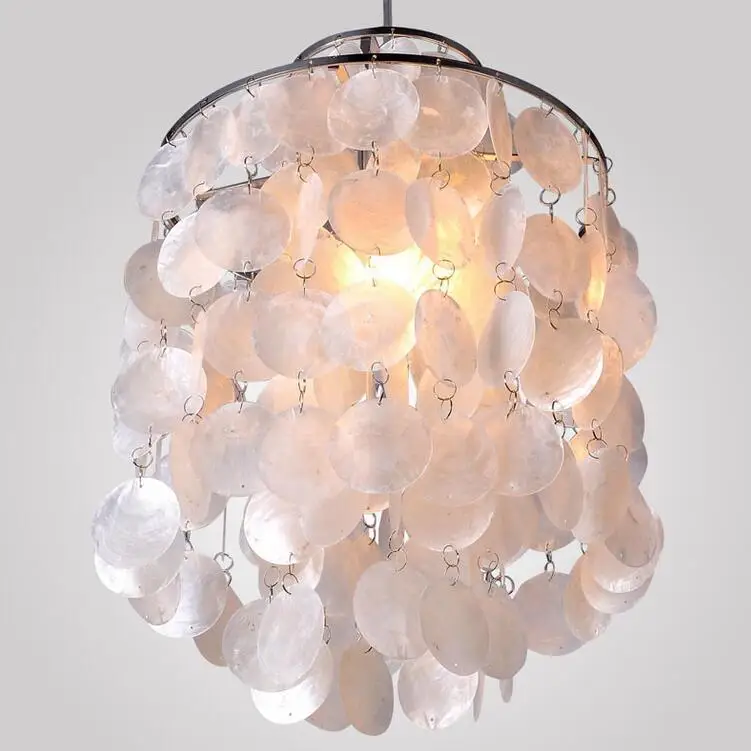 Подвессветильник светильник из натуральной ракушки FG262|restaurant lamps|shells lamplighting