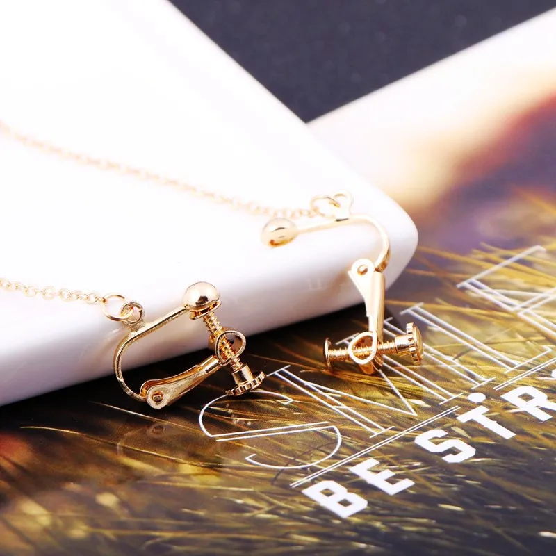 Минималистичный модный геометрический треугольный кулон с винтовым зажимом для