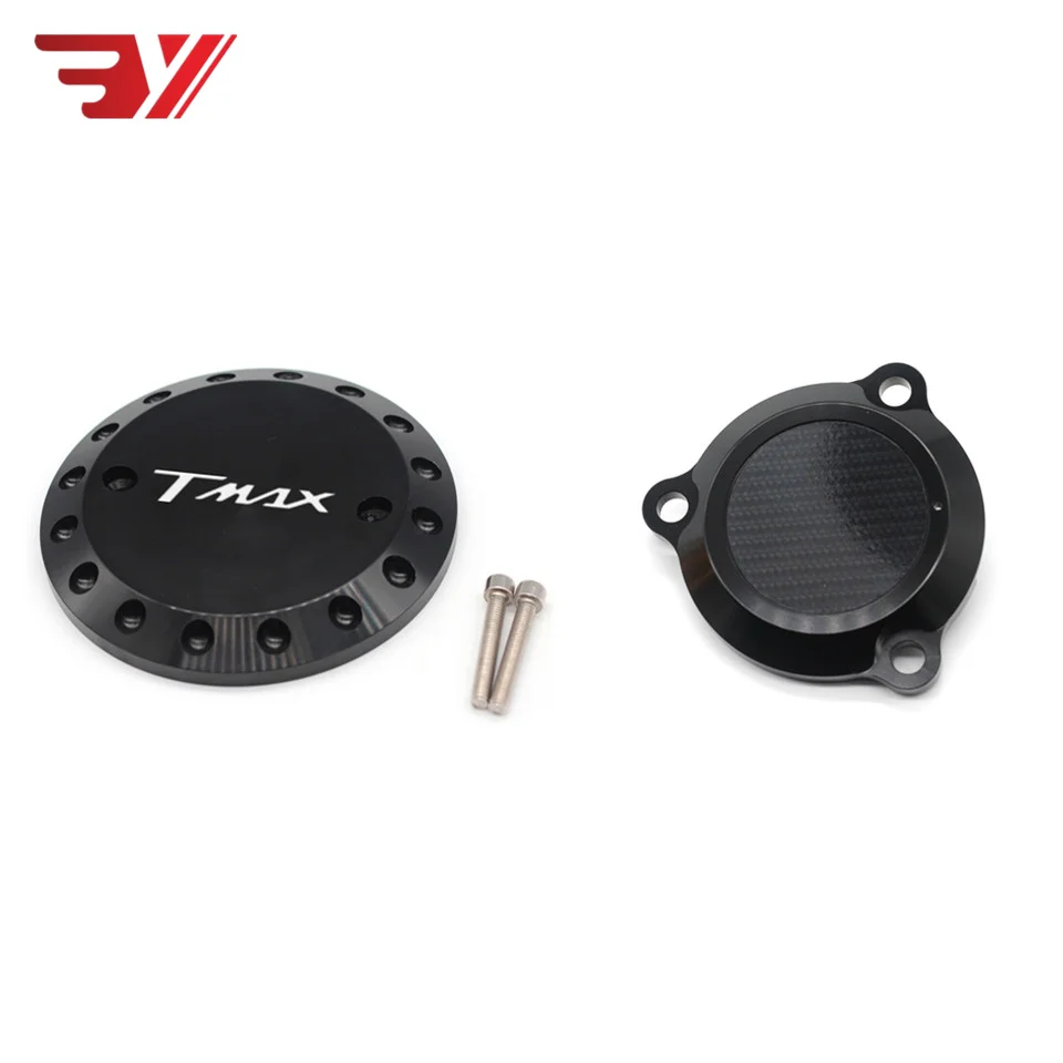 1 set black BYSPRINT Мотоцикл CNC алюминиевый карбоновый Двигатель Защитная крышка статора для YAMAHA TMAX 530 t-max 530 2012 - Цвет: 1 set black