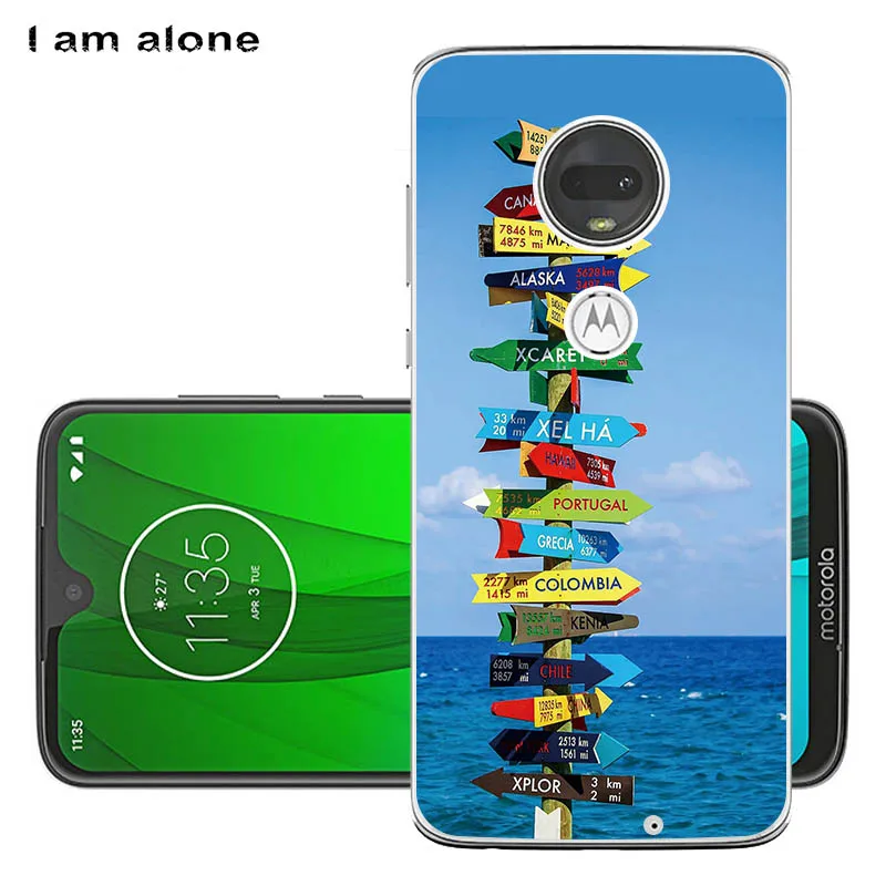 Чехлы для телефонов I am alone для Motorola Moto G7 G7 Play G7 power из мягкого ТПУ для мобильных телефонов модные сумки для Moto G7 - Цвет: Soft TPU S66