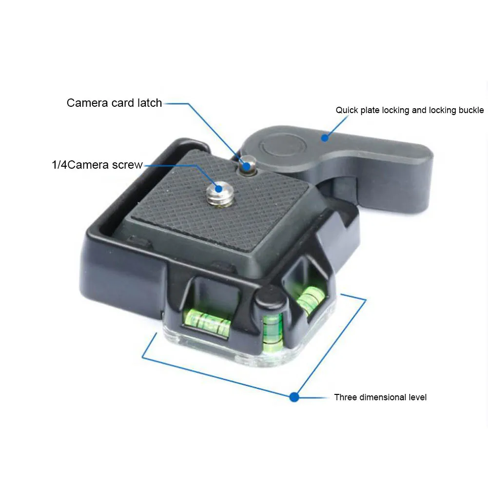 

New Camera Camcorder Quick Release Plate Clamp Adapter with Plate Double Insurance Button for DSLR Tripod Monopod Ball Head