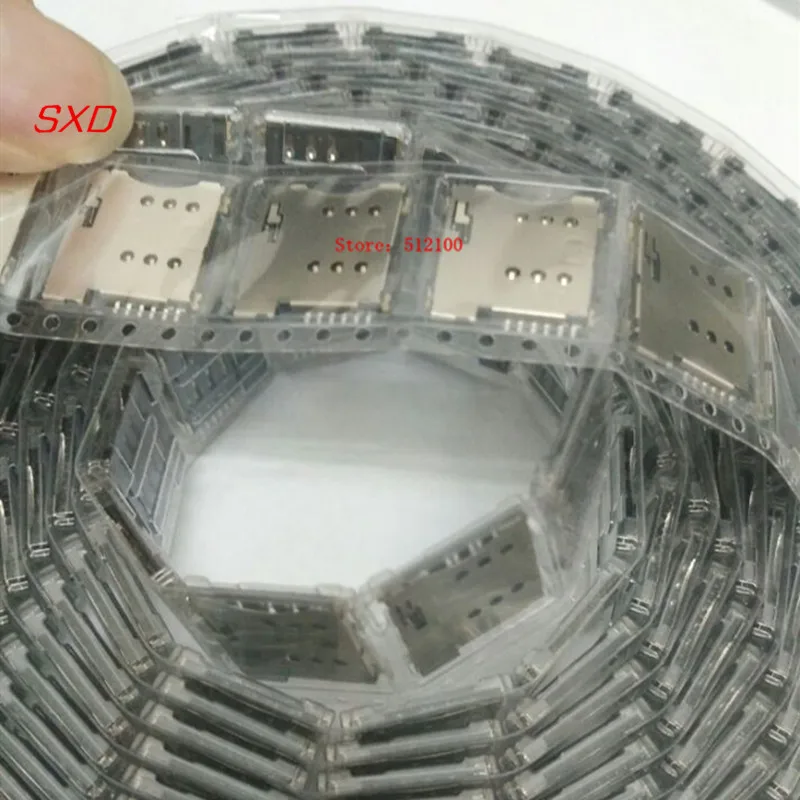Слот для SIM карты Micro 6P 6 контактный держатель