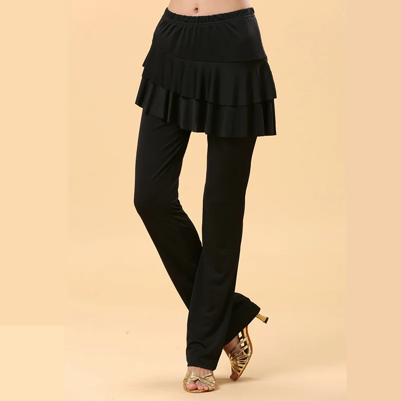 

USHINE K31 black high flexibility to dance square dance pants latin practice dance wear Belly Latin Dance pants pants woman