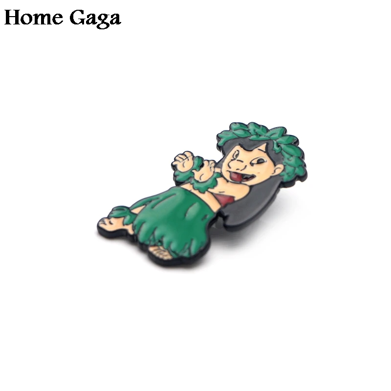 Homegaga Стич Лило цинк мультфильм булавки для мужчин женщин para рубашка Шарм пальто insignia одежда рюкзак медаль значки Броши D1729