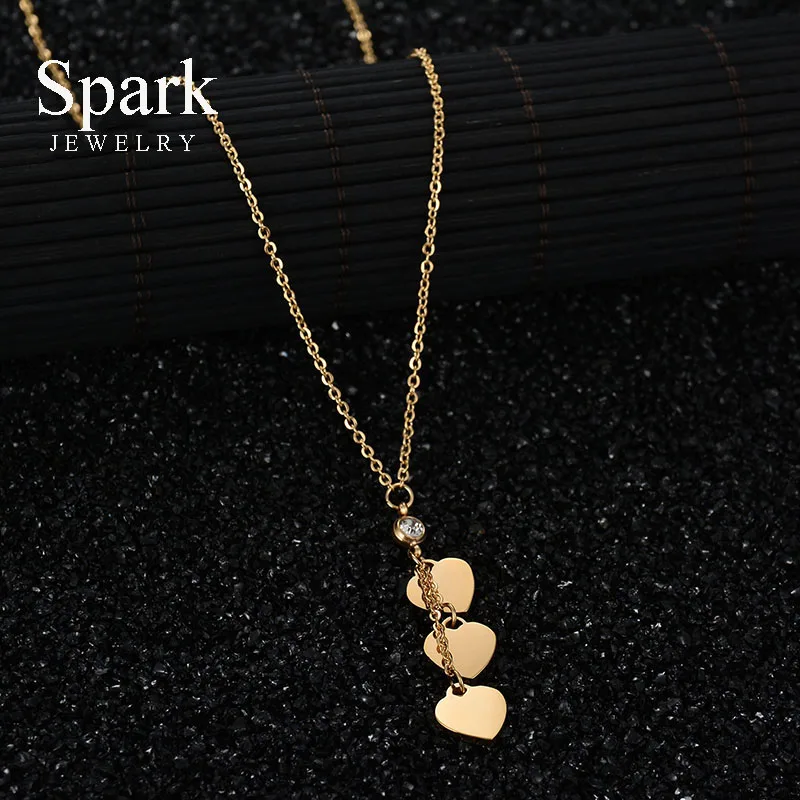 SPARK ювелирное изделие очаровательное женское ожерелье с подвеской в виде сердца 3