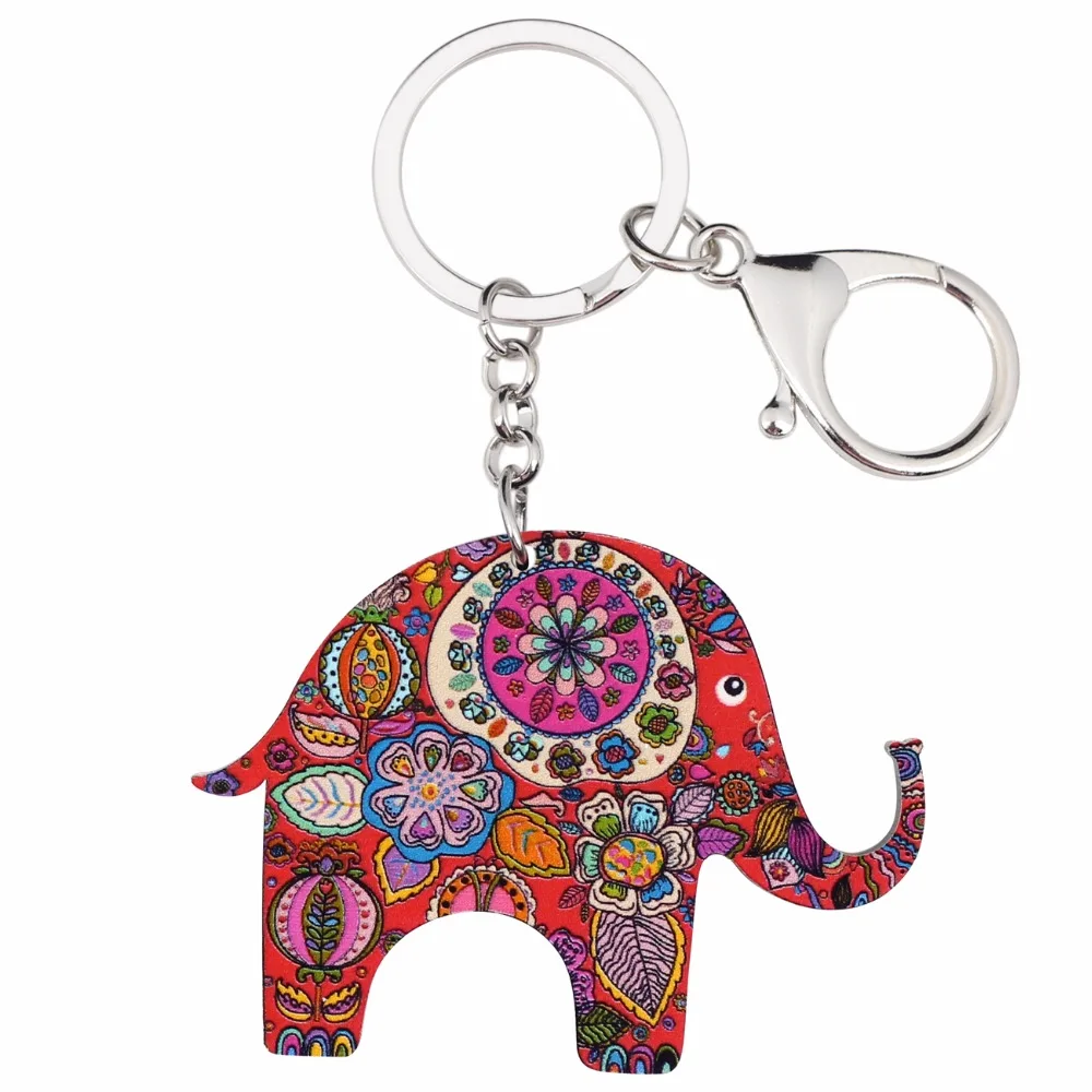 Bonsny акриловые брелки в виде джунглей ранние кольца новинка украшения животных