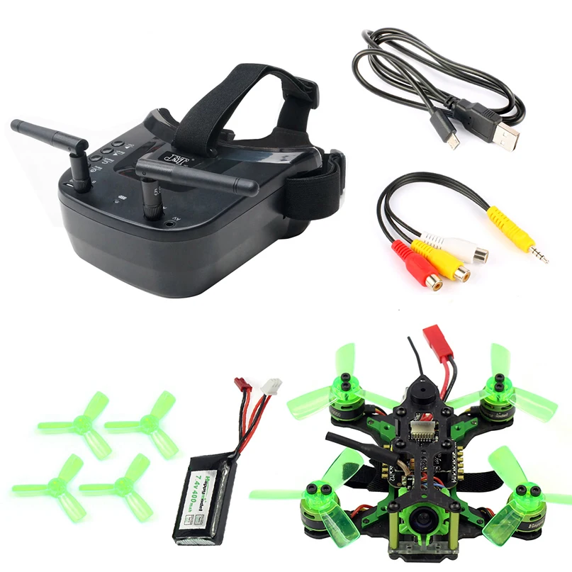 Mantis85 85 мм 5,8G FPV микро гоночный Дрон Квадрокоптер BNF 600TVL камера VTX и двойная антенна 3 дюйма мини видео очки для FLysky