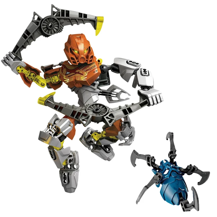 Smartable BIONICLE протектор из камня+ мастер камня Pohatu Строительный блок Набор игрушек для мальчика подарок совместим все бренды BIONICLE