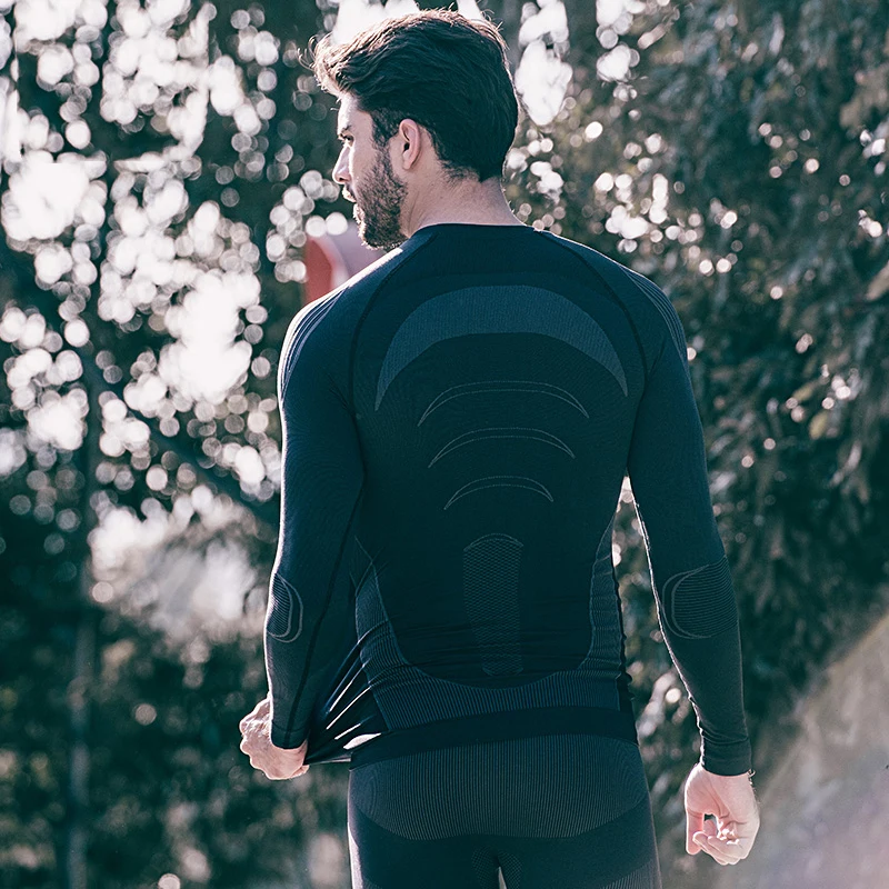 Мужское зимнее термобелье Santic Спортивное нижнее белье для велоспорта