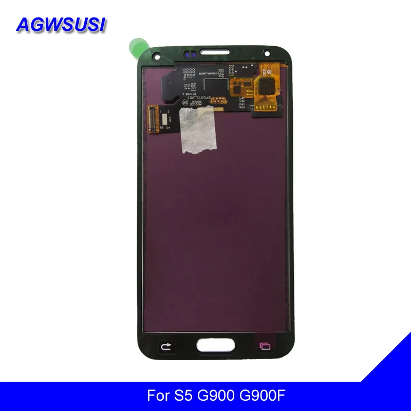 Для Samsung Galaxy S5 G900 Регулируемый G900A G900P G900T G900V G900F ЖК-дисплей модуль + сенсорный экран