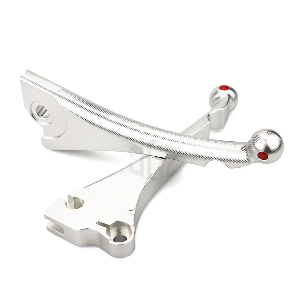 Sliver Red Мотоцикл с ЧПУ передний диск задний барабан руль тормоза рычаги для Vespa S150 LX150 LXV150 PRIMAVERA 150 SPRINT 150 - Цвет: Sliver Red