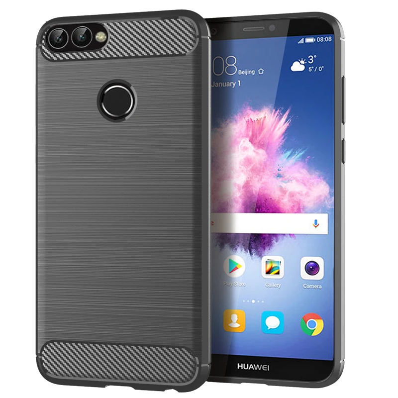 Для huawei P Smart чехол противоударный бампер из углеродного волокна Прочный ТПУ Silcone защитный чехол для huawei P10