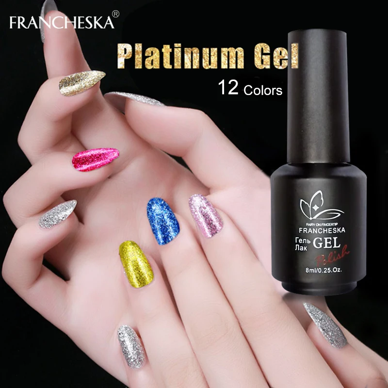 Гель лак для ногтей 1кг bing glitter platinum gel lakiery hybrydowe oje gellak semipermanente soak off unha долговечный