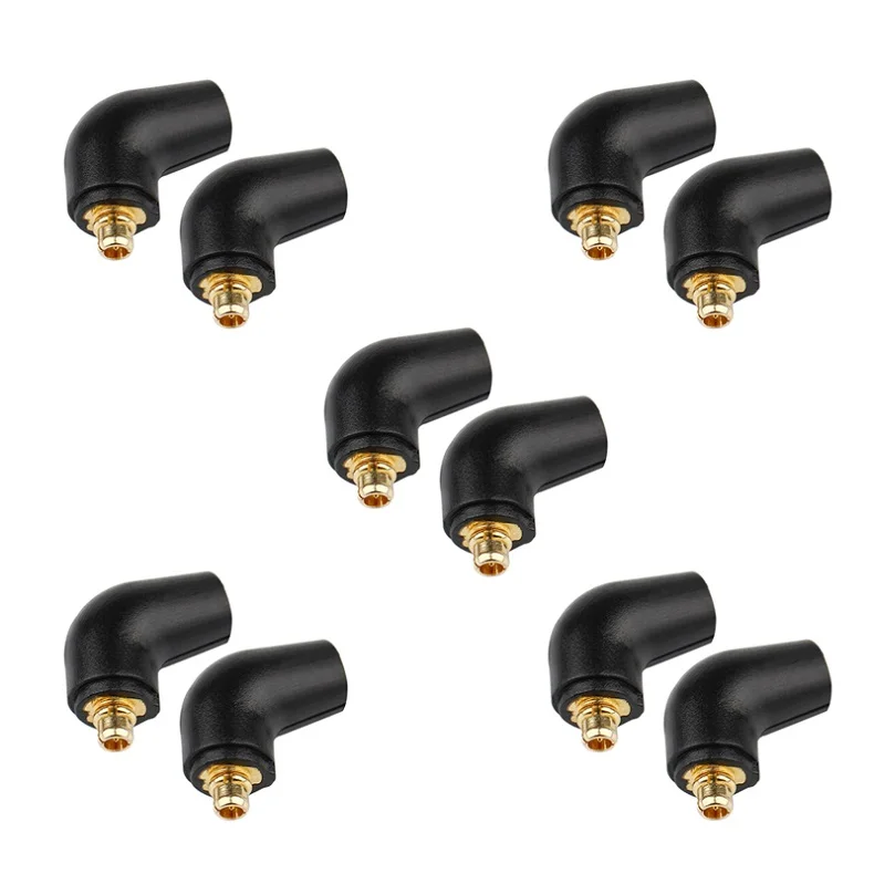 5 black QYFANG 1 пара 135 градусов MMCX Наушники DIY пользовательские булавки для ER4 XR SR ER4SR ER4XR SE315 SE535 UE900 Solderr провода разъем - Цвет: 5 black