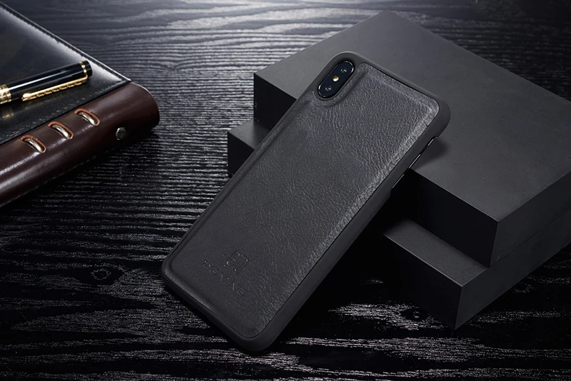 Роскошный чехол из натуральной кожи для Apple IPhone X XS 6S 7 8 Plus SE 11 Pro Max XR откидной Магнитный чехол-бумажник для телефона съёмный корпус