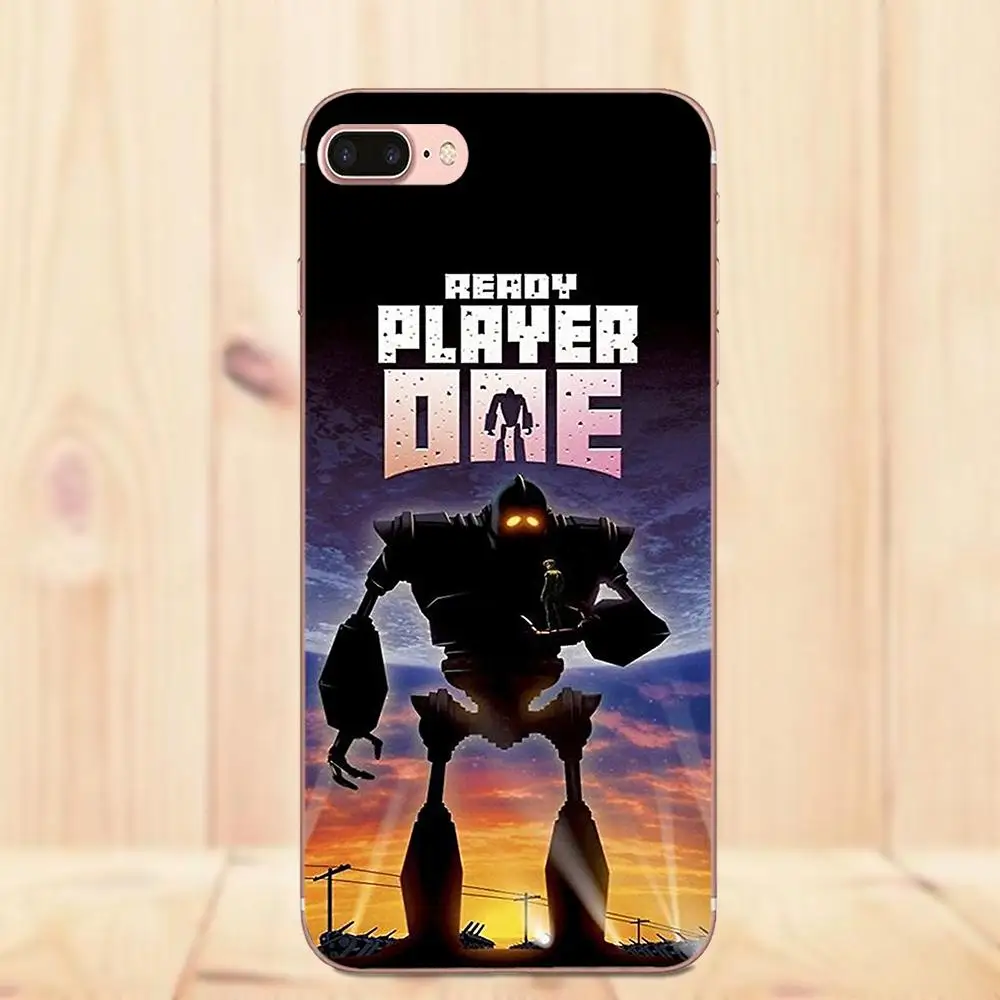 Maerknon Player One Iron Giant для Apple iPhone 4 4S 5 5C 5S SE 6 6S 7 8 Plus X резиновый мягкий ТПУ чехол телефона