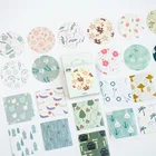 50 шт.компл. мини-наклейки с японским цветочным узором, мобильные Декоративные наклейки для скрапбукинга, рукоделия, наклейки