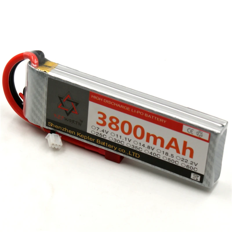 RC Lipo батарея 2s 7 4 v 3800mAh 25c 35c 60c литий-полимерный аккумулятор для автомобиля