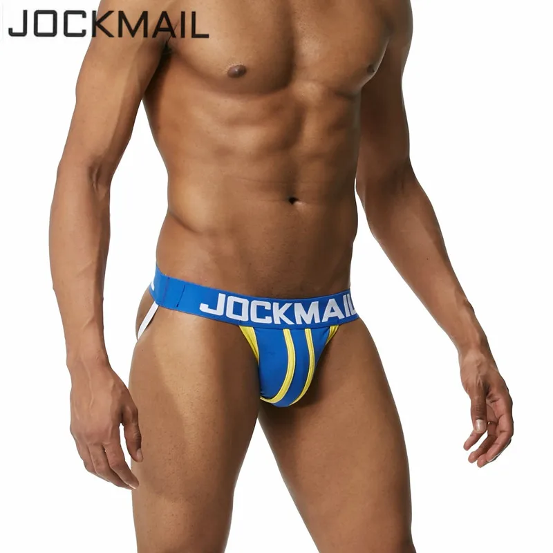 Брендовое Мужское нижнее белье JOCKMAIL джоки сексуальные трусы из хлопка мужские