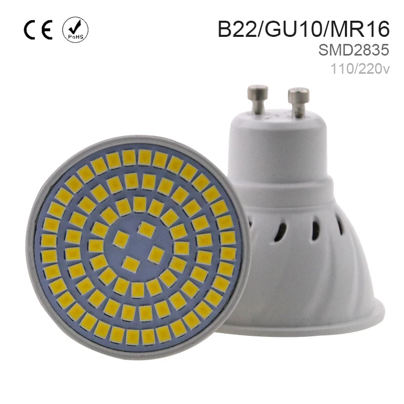 E14 лампа Кукуруза светодиодный светильник E27 Точечный 220V GU10 48 60 80 s SMD 2835 MR16 лампада