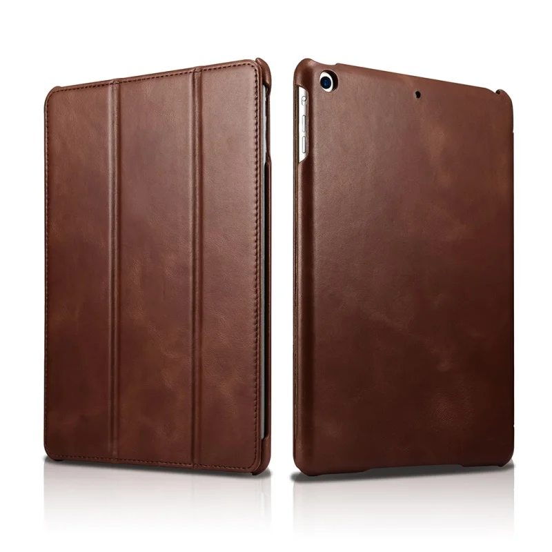ICarer чехол из натуральной кожи для iPad 9,7 дюйма() с подставкой/сна/пробуждения кожаный чехол для iPad 9,7 дюйма