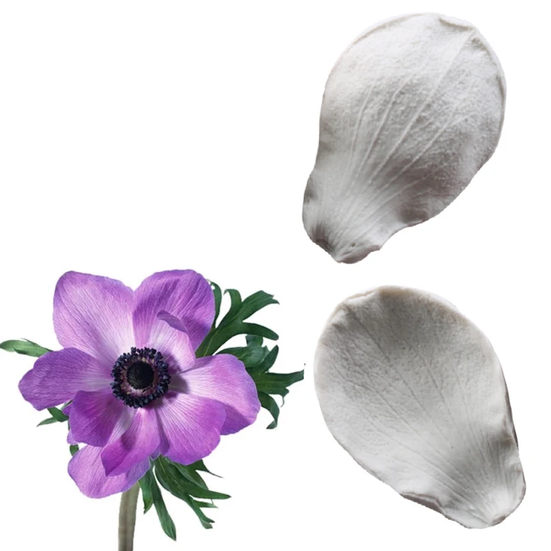 Силиконовая форма Anemone & Pasqueflower для помадки инструменты украшения торта