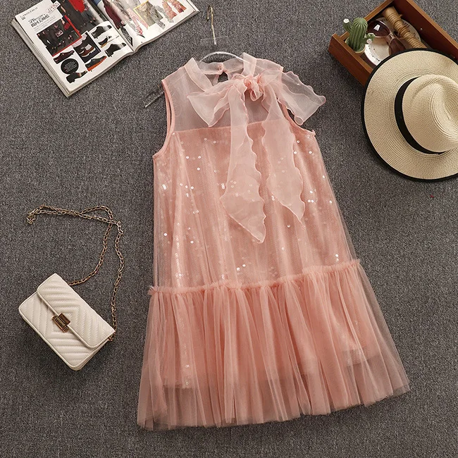 2019 летнее Новое поступление милое супер сказочное тонкое Сетчатое мини-платье с