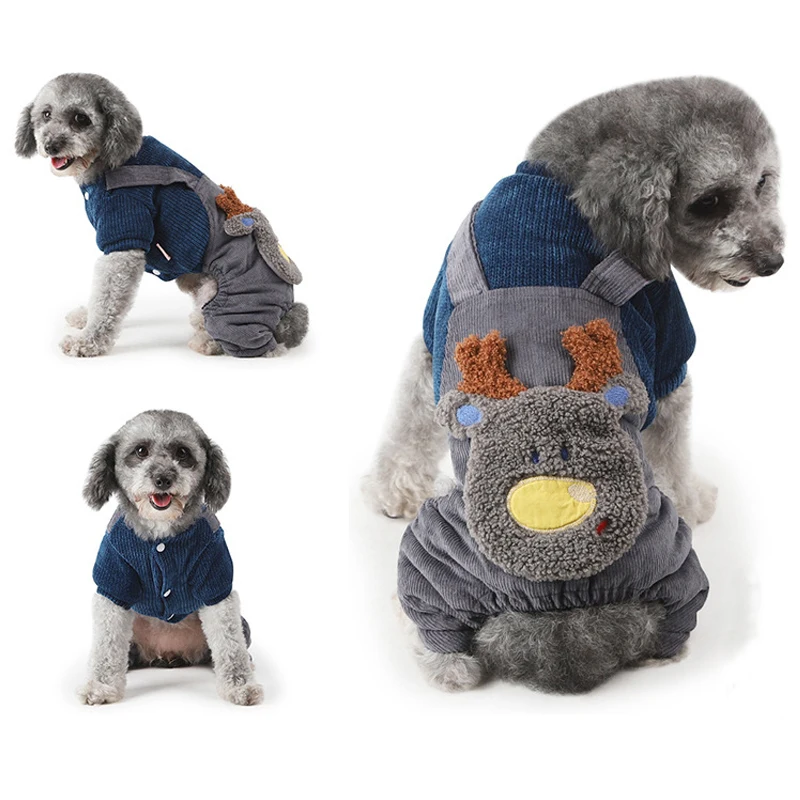 2018 милый свитер для собаки с оленем на осень и зиму теплая вязаная крючком такса