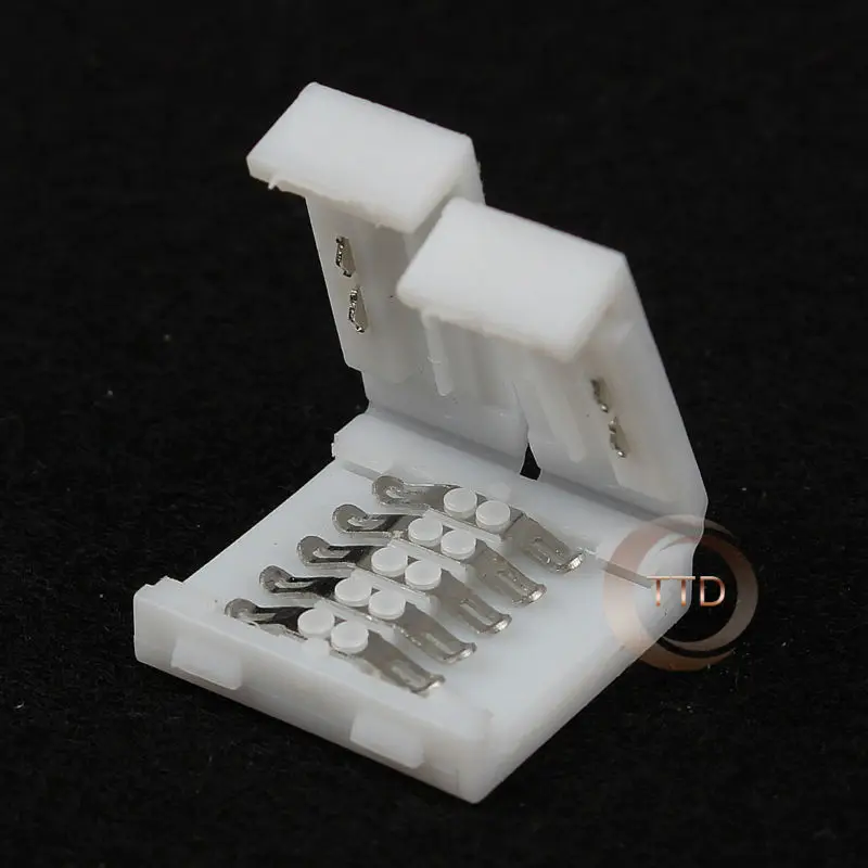 10 шт. 5pin светодиодные полосы клип 5 pin 12 мм RGBW RGBWW разъем для ширина 5050 RGB + W WW