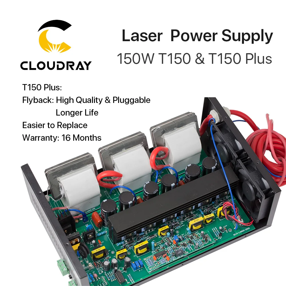 Блок питания для лазерного гравировального станка Cloudray CO2 150 Вт|supply power|machine |