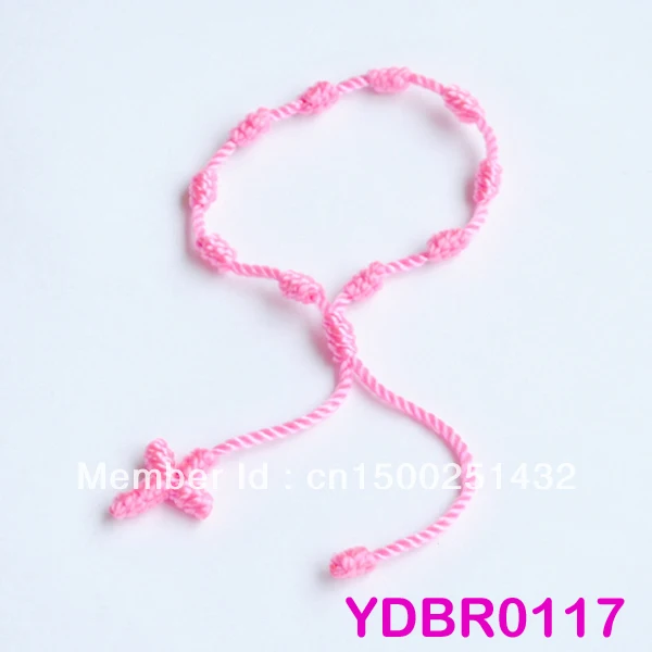 (Минимальный заказ 6 шт. браслеты с розовыми узелками и четками YDBR117 бесплатная