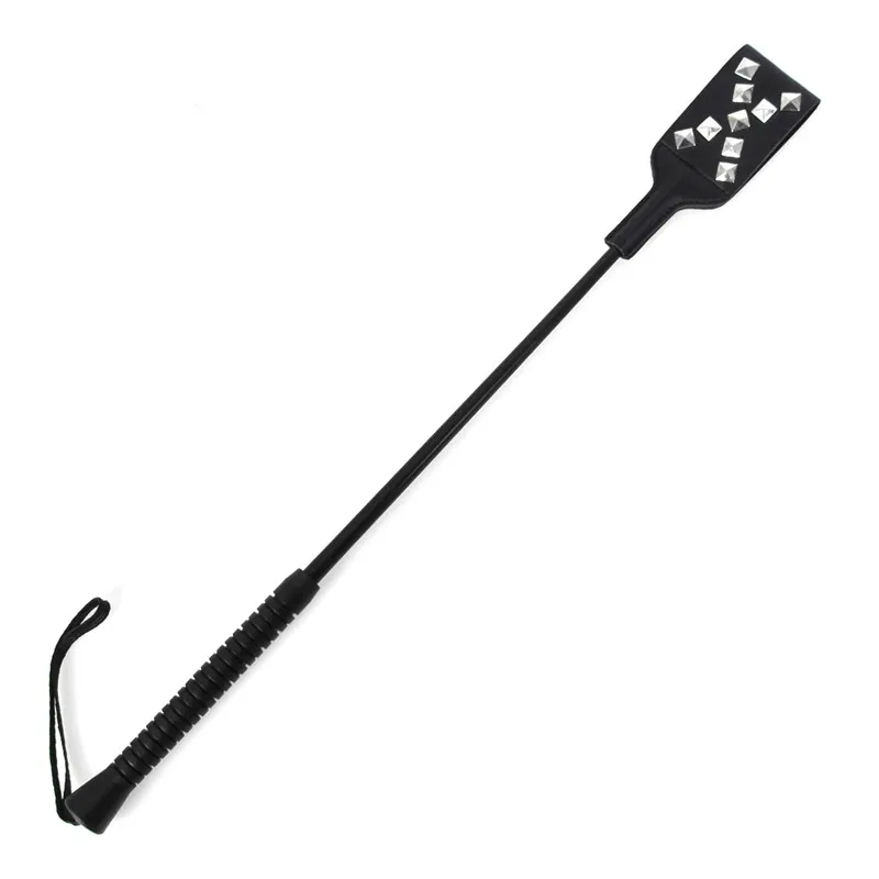 Длинные с ручкой заклепки SM Flog Spank Paddle Beat покорный раб странный фетиш бдсм кнут