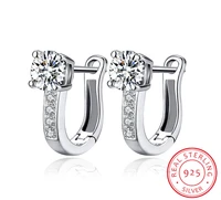 lekani 925 sterling silver earrings anniversary channel eternity earrings new fine jewelry gift for girlfriend hot