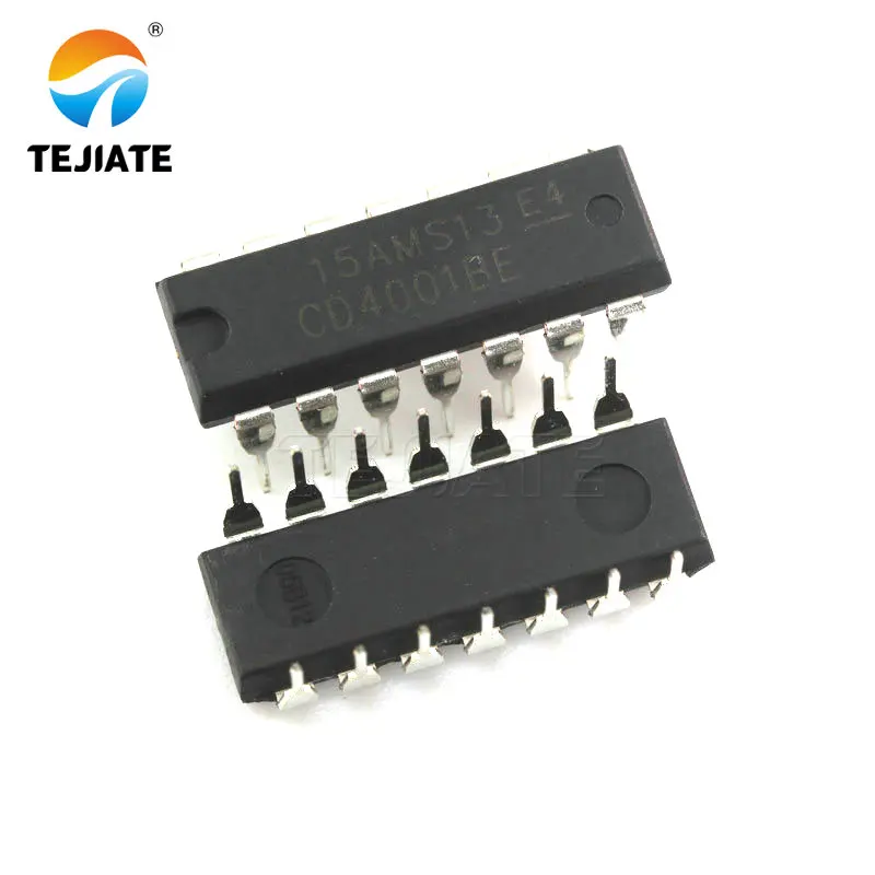 10 шт. CD4001BE DIP14 CD4001 DIP 4001BE 14 Новый и оригинальный IC|Интегральные схемы| |