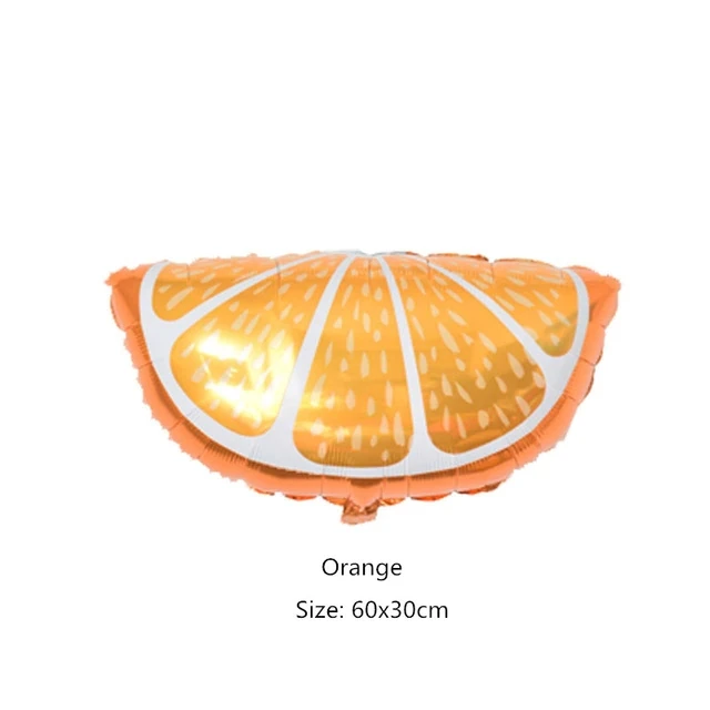 orange 2 шт Гавайские Луау вечерние воздушные шары летние фруктовые круглые воздушные шары из фольги ананас Пальма первый день рождения Декор Детская игрушка подарок - Цвет: orange