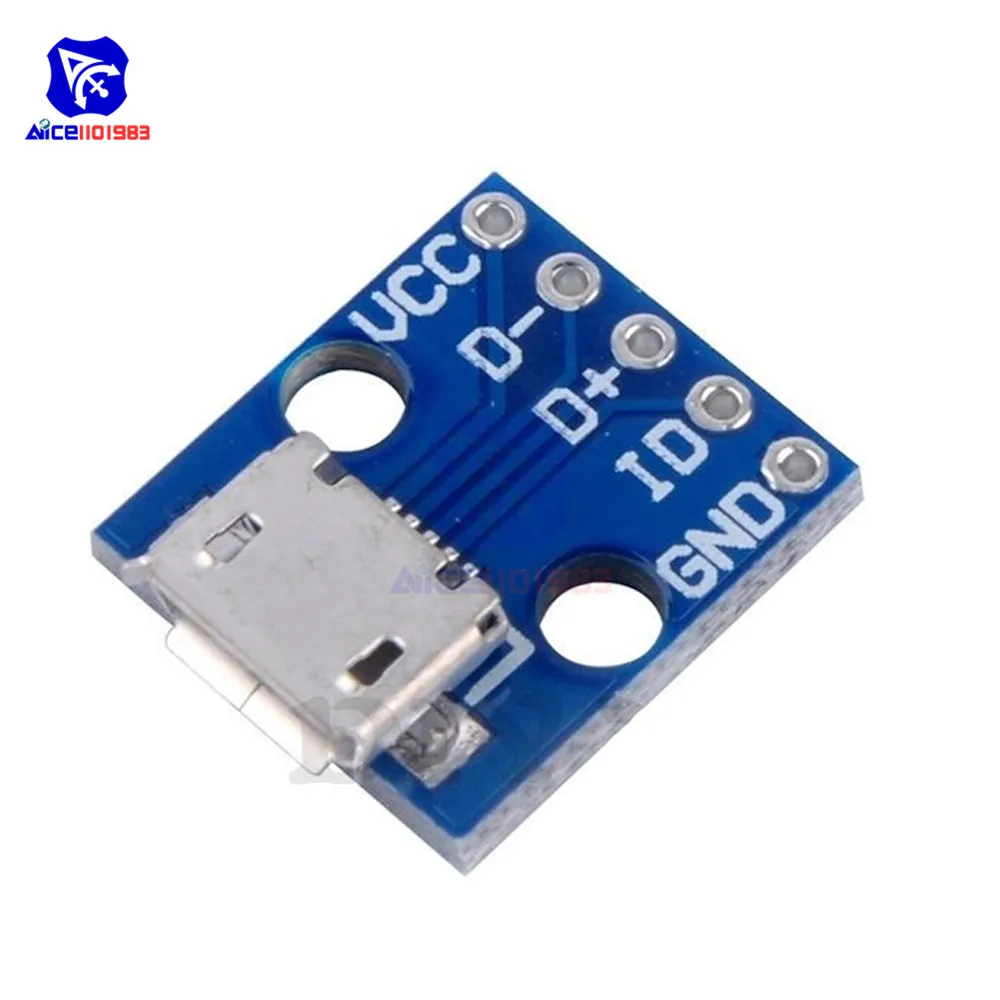 Diymore 10 шт./лот Micro USB секционная Питание модуль питания платы адаптера|module micro usb|usb