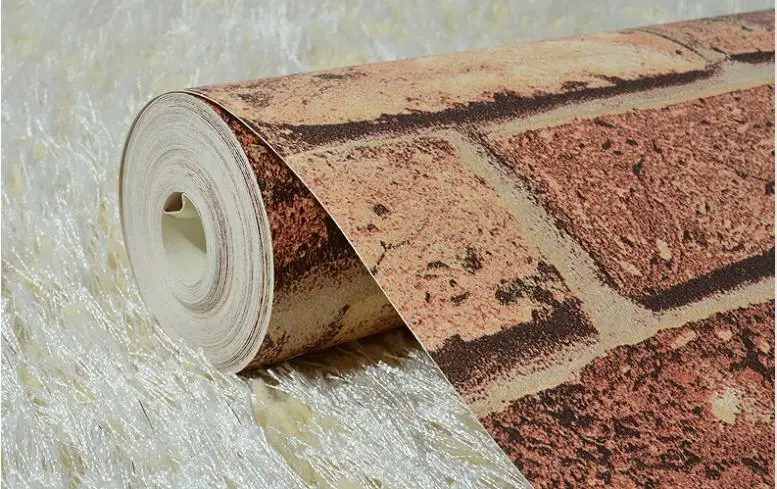 Beibehang домашний декор кирпичный камень paperwall натуральный деревенский винтажный 3D эффект дизайнерская виниловая обои для гостиной фон