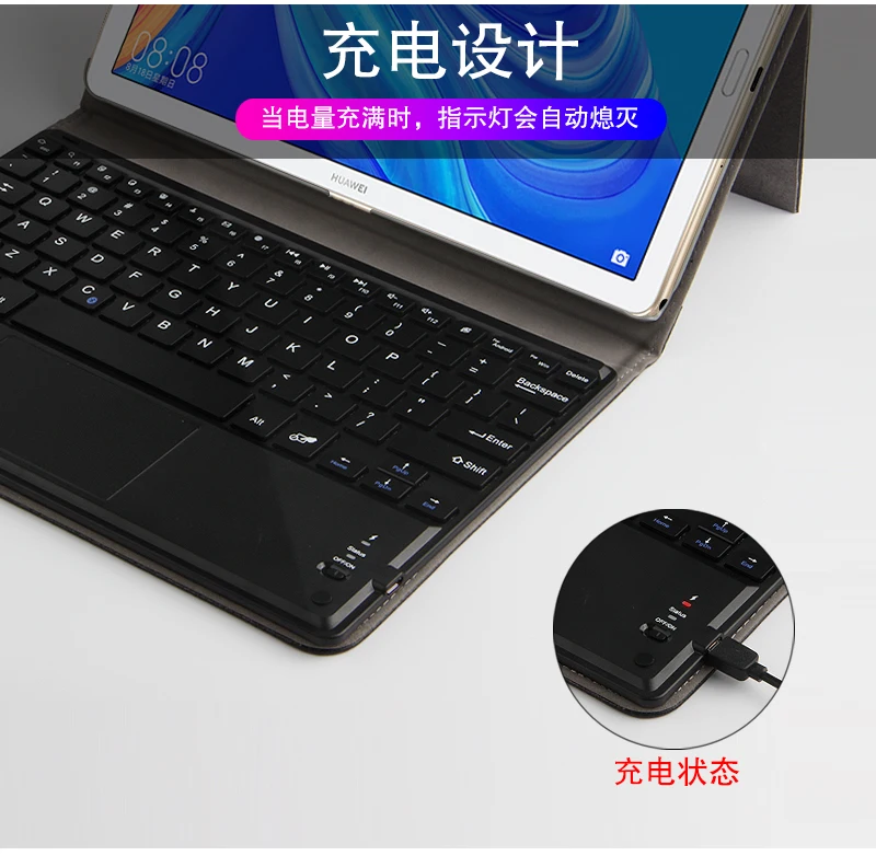 Чехол для huawei MediaPad M6 10,8 дюймов SCM-AL09 Беспроводная bluetooth-клавиатура защитный m6 10 Pro 10," SCM-W09 чехол для планшета