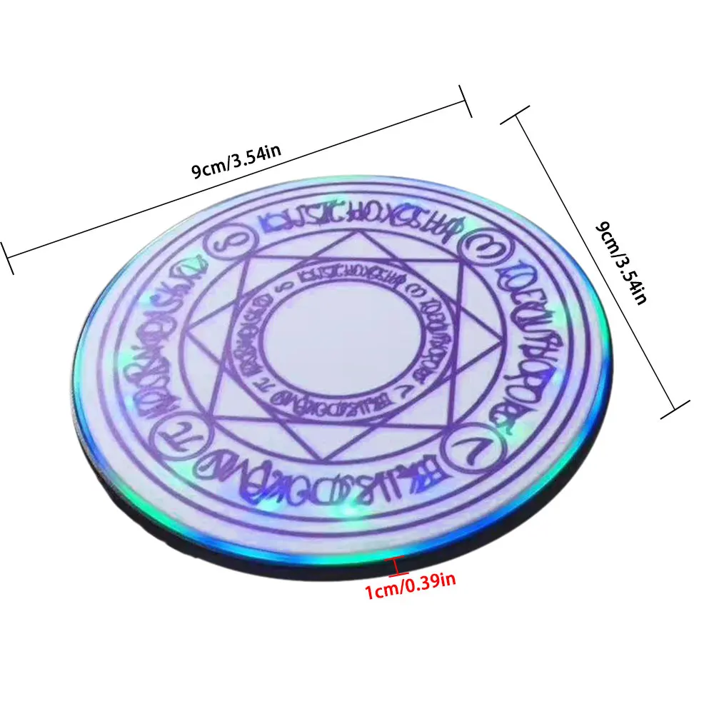 4 Colors Mini Glowing Magic Array Wireless Charger Universal Qi Fast Charge Stand Pad for iPhone Samsung Huawei | Электроника