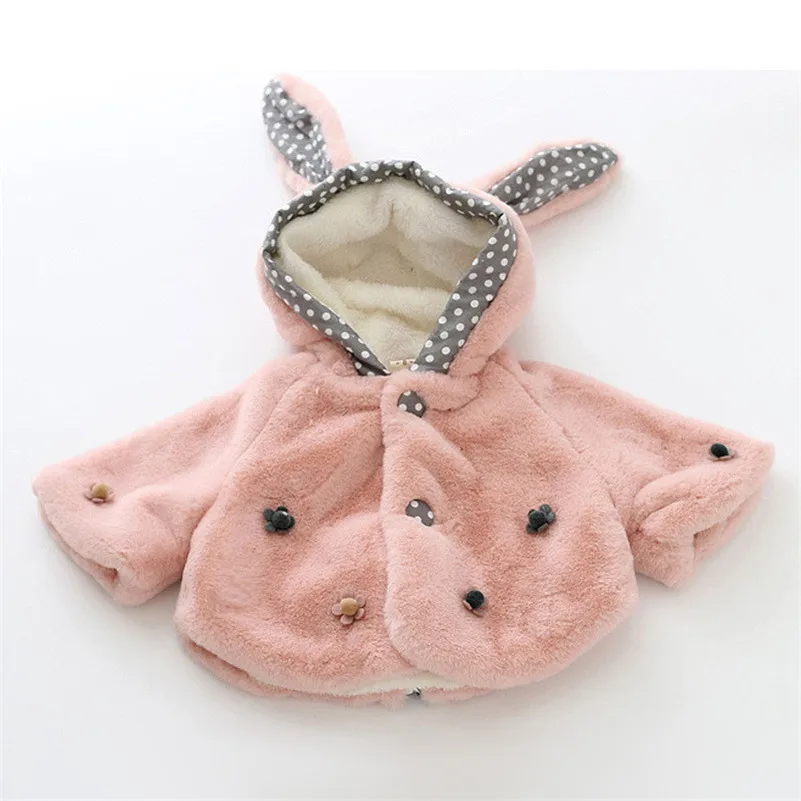 2018 красивое для девочек осень зима маленьких меха зимнее теплое пальто куртка