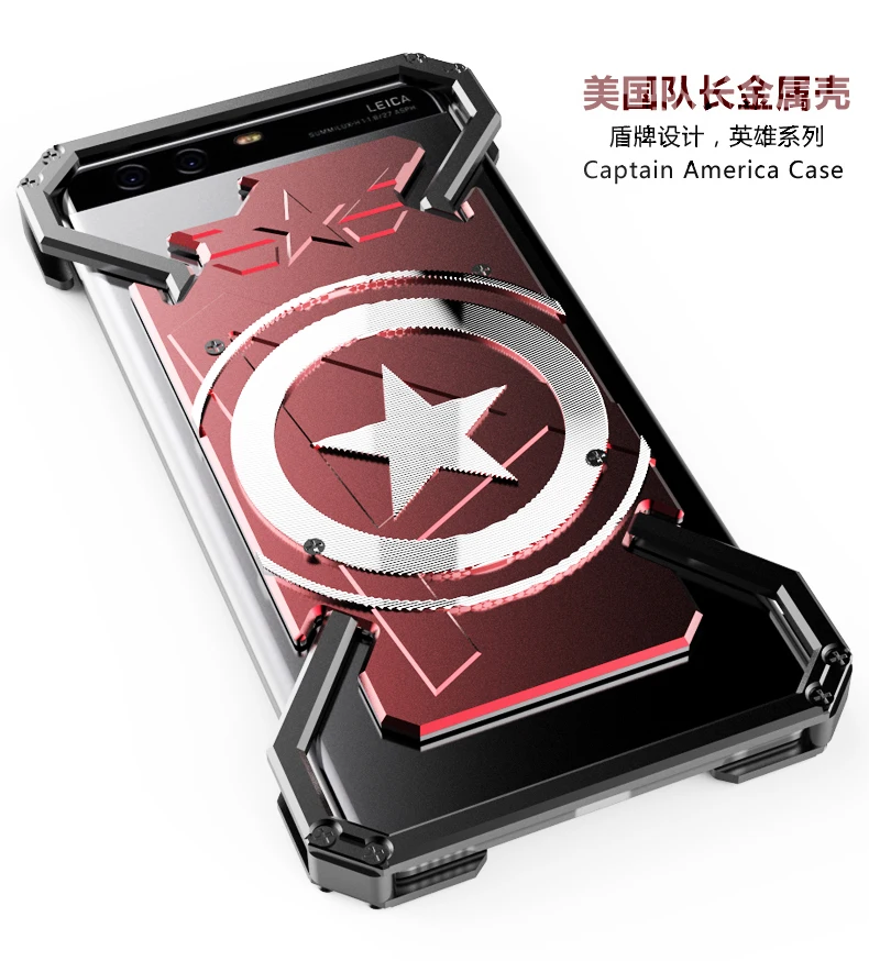 Металлический Чехол Super Hero для Huawei P30 Pro P20 Lite P10 P9 Plus Nova 5 5i 4 3 3i 3e 2 2S чехол с кольцом для телефона с изображением Человека-паука