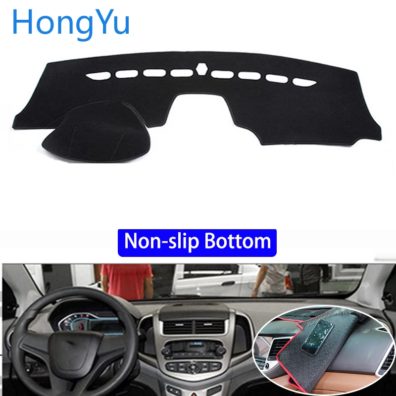 For Chevrolet Aveo sonic 2014 - 2017 Car Styling Non-Slip Bottom Covers Dashmat Dash Mat Sun Shade Dashboard Cover Capter | Автомобили и