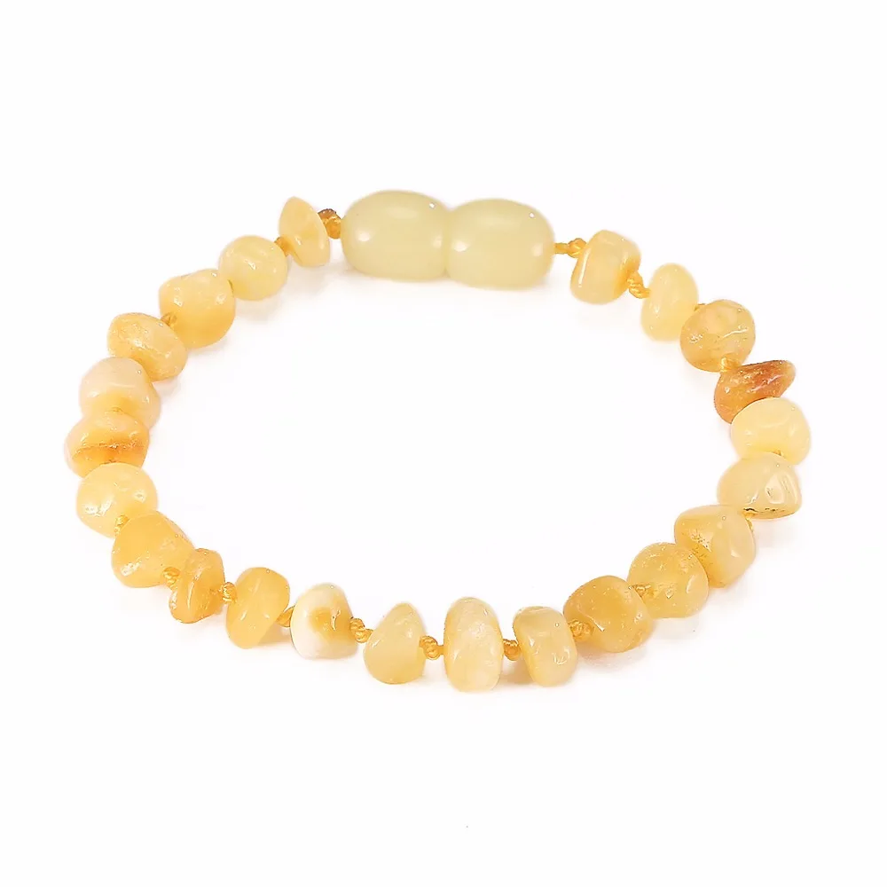 Baltic Amber браслет для прорезывания зубов малышей (Butterscotch) натуральные