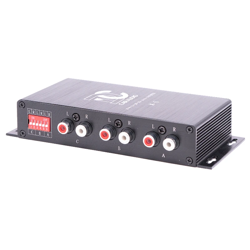 Автомобильный хост аудио активный конвертер HIFI 6 каналов RCA 6 в 6 из стерео высокой и низкой частоты динамик уровень конвертер адаптер