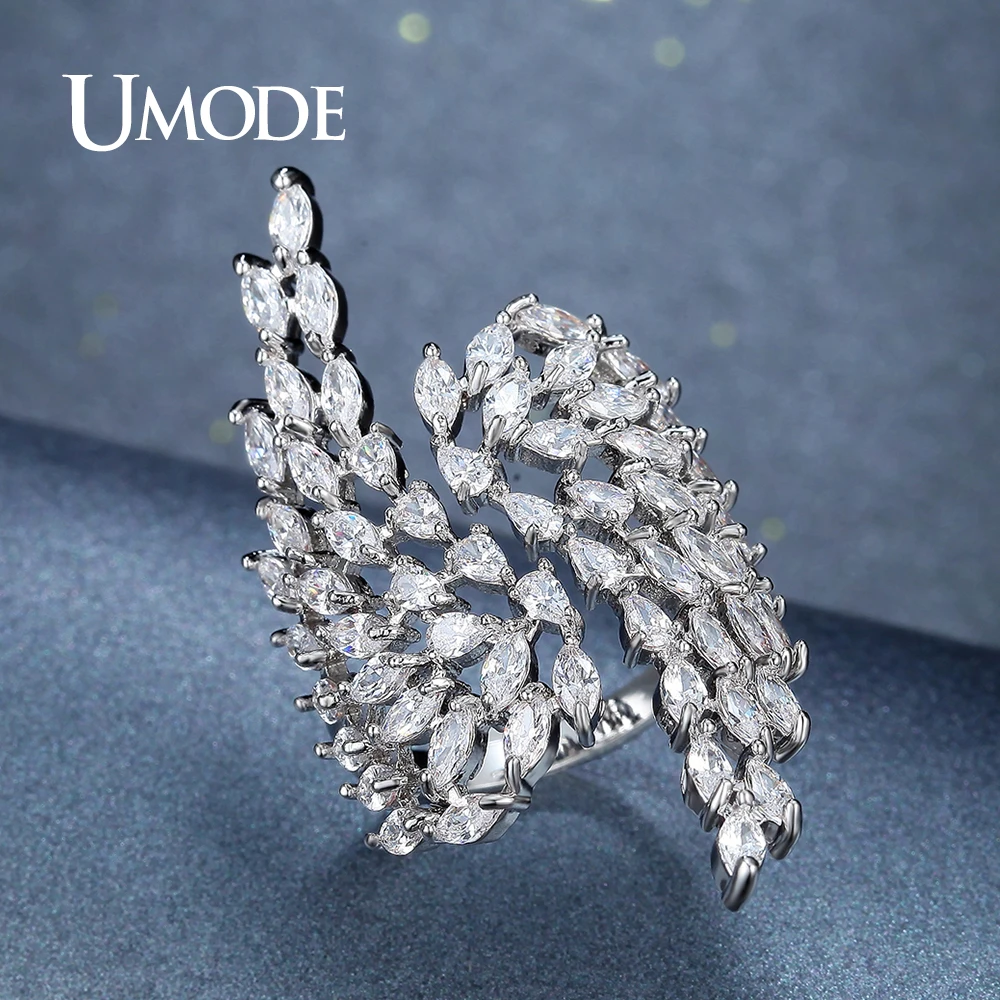 Женское кольцо с фианитом Открытое кристаллами|crystal rings for women|cocktail ringcrystal ring |