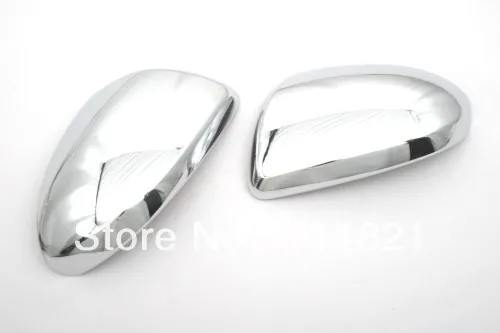 

Chrome Side Mirror Cover No Turn Signal Cutout For Mazda 3 / Axela 2009-2012
