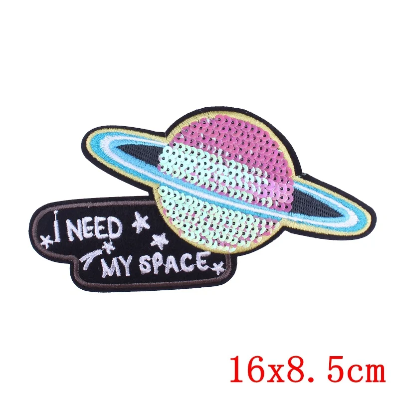 Prajna астронавт патч железо на вышитые мне нужно мое пространство патчи НЛО значок
