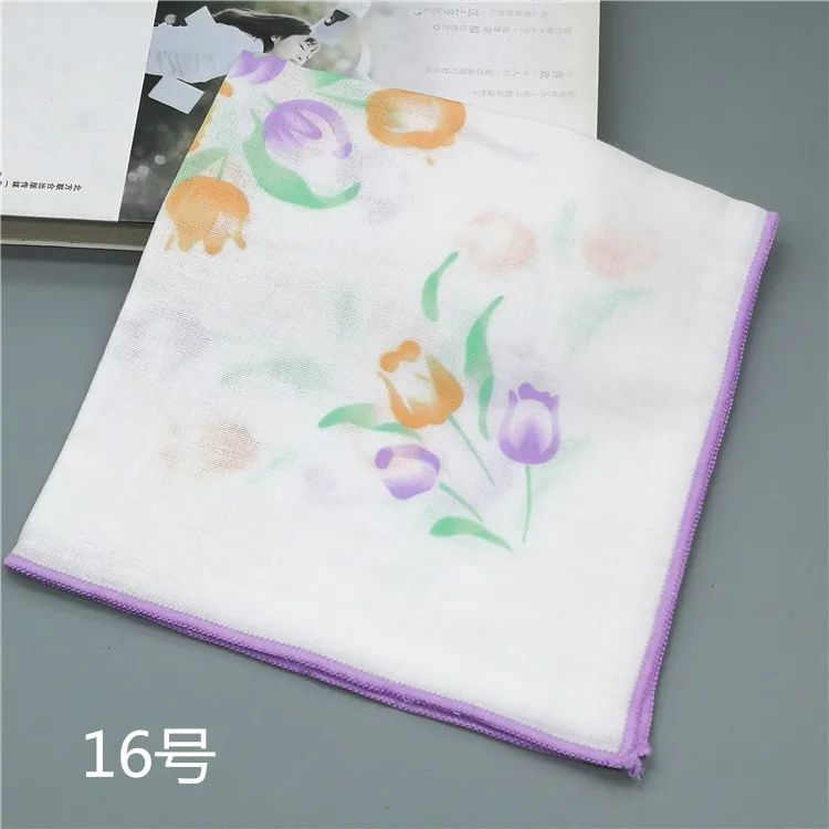1pcs 1 шт.-5 шт. платок в цветочки леди цветочный женский платок Салфетка полотенца 35 см Новинка свадьба стол hanky RF2 - Цвет: 1pcs