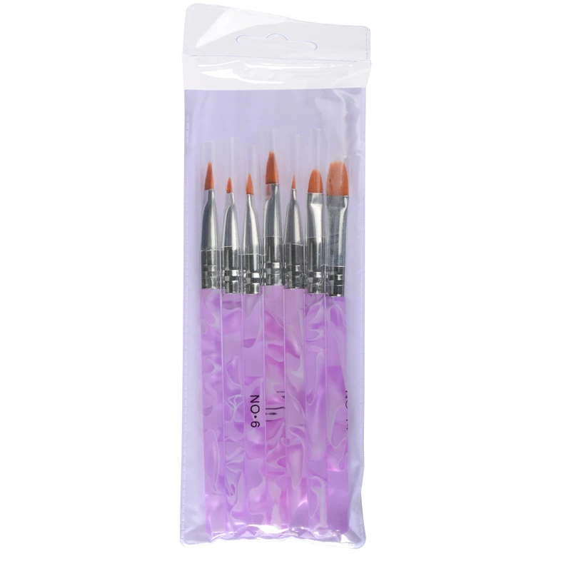 Набор кистей для дизайна ногтей 7 шт. | Красота и здоровье